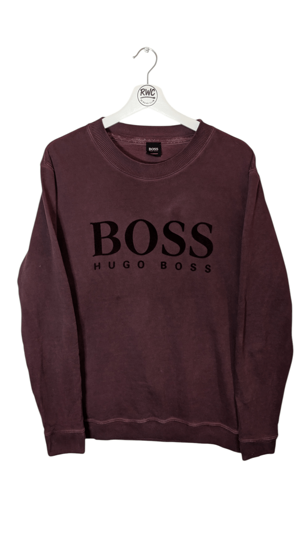 Boss Hugo Boss Men's Crew Jumper Purple Size Large