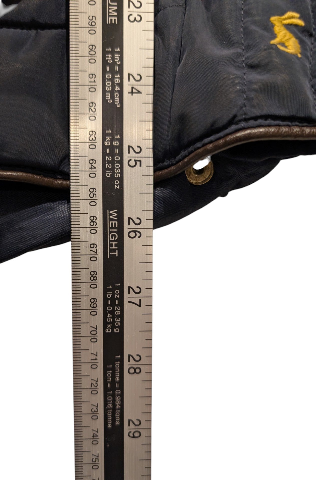 Joules Navy Puffer Jacket Womens Quilted Coat Faux Hood Winter - REWEAR CLUB