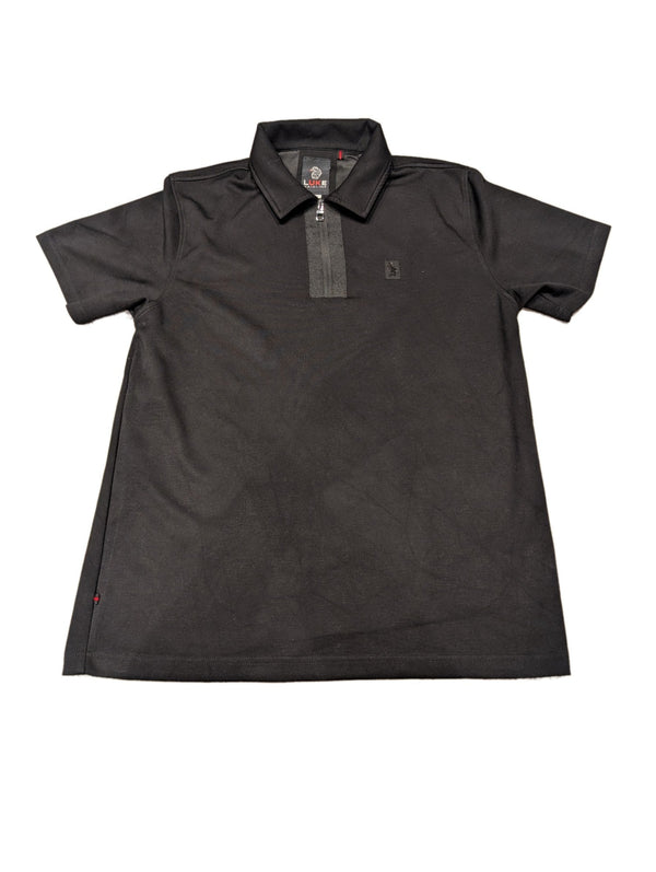 Men's Luke Mainline Quarter Zip Black Large Polo Shirt