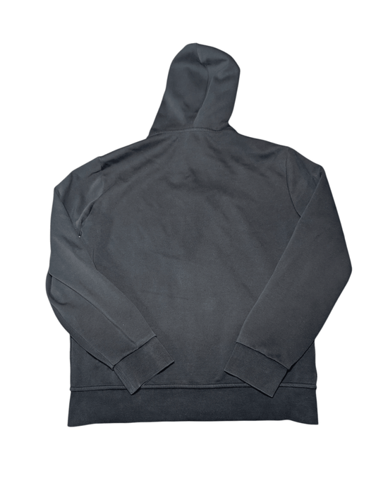 Men's Polo Ralph Lauren L Large Black Double - Knit Full - Zip Hoodie - REWEAR CLUB