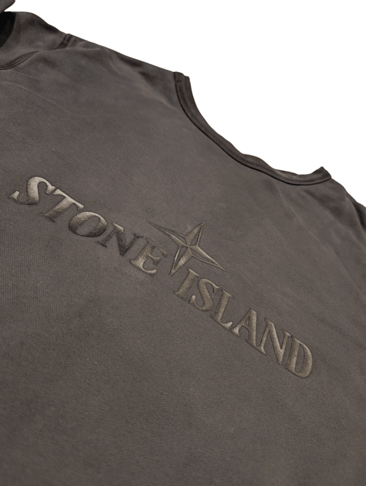 Men's Stone Island "Reversible" Logo Jumper Black Size XXL - REWEAR CLUB