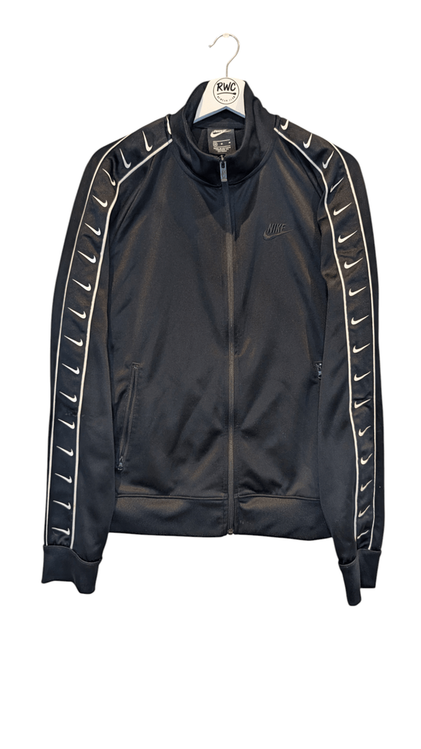 Nike Men's Sportswear Swoosh Taped Track Jacket Black Size Medium
