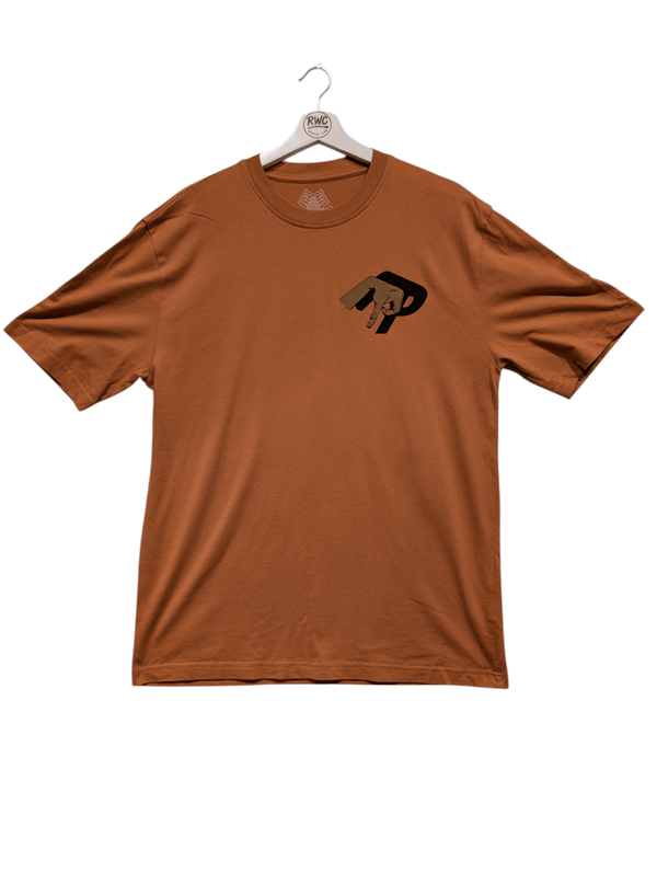 Palace Men's Oversized "Valley Of The Shadows" T-shirt "Caramel" Size Large