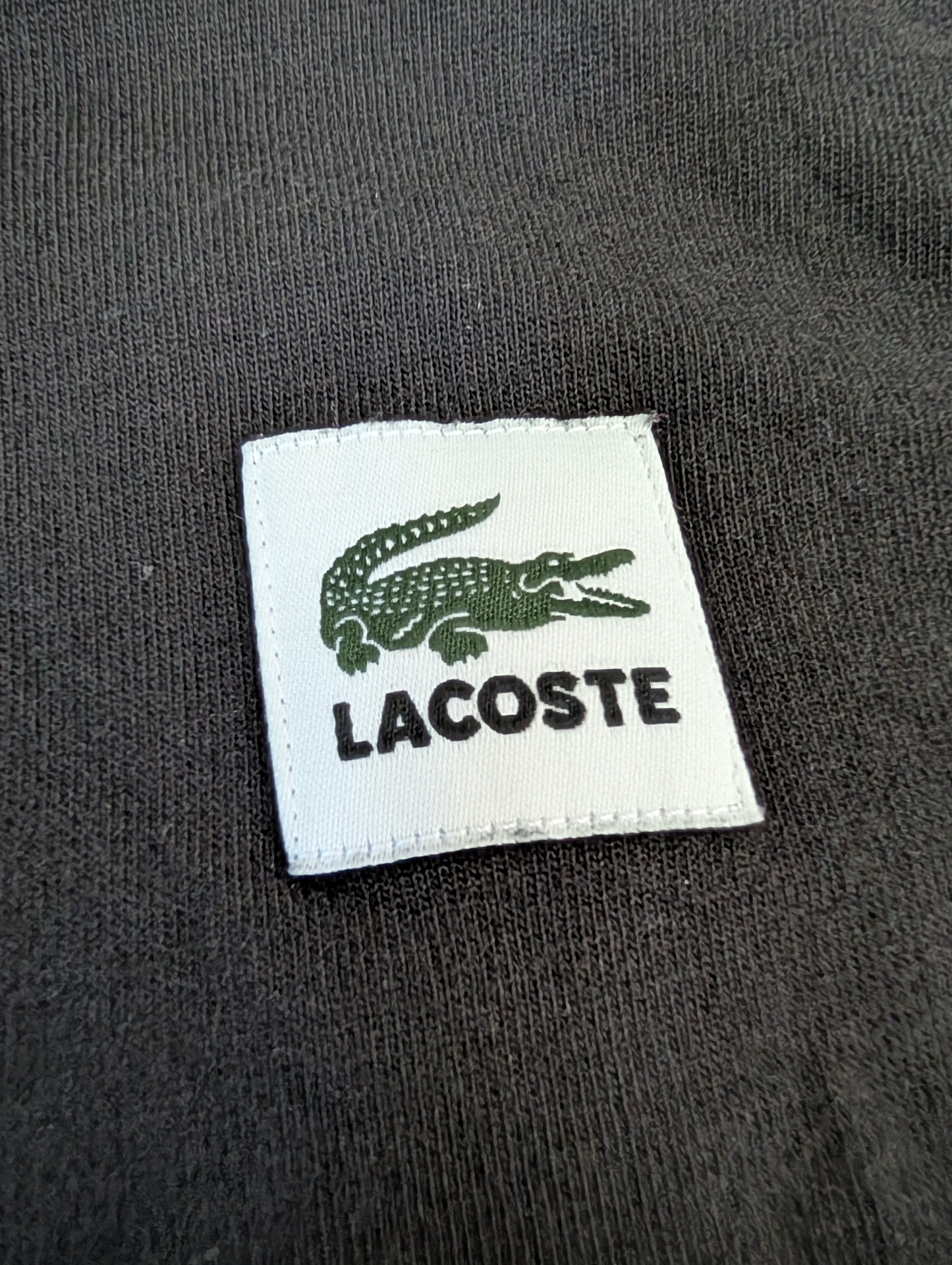 Unisex Oversize Lacoste Live Black T-shirt Size Small