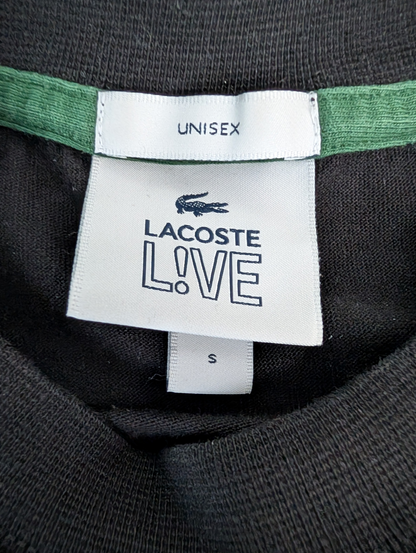 Unisex Oversize Lacoste Live Black T-shirt Size Small