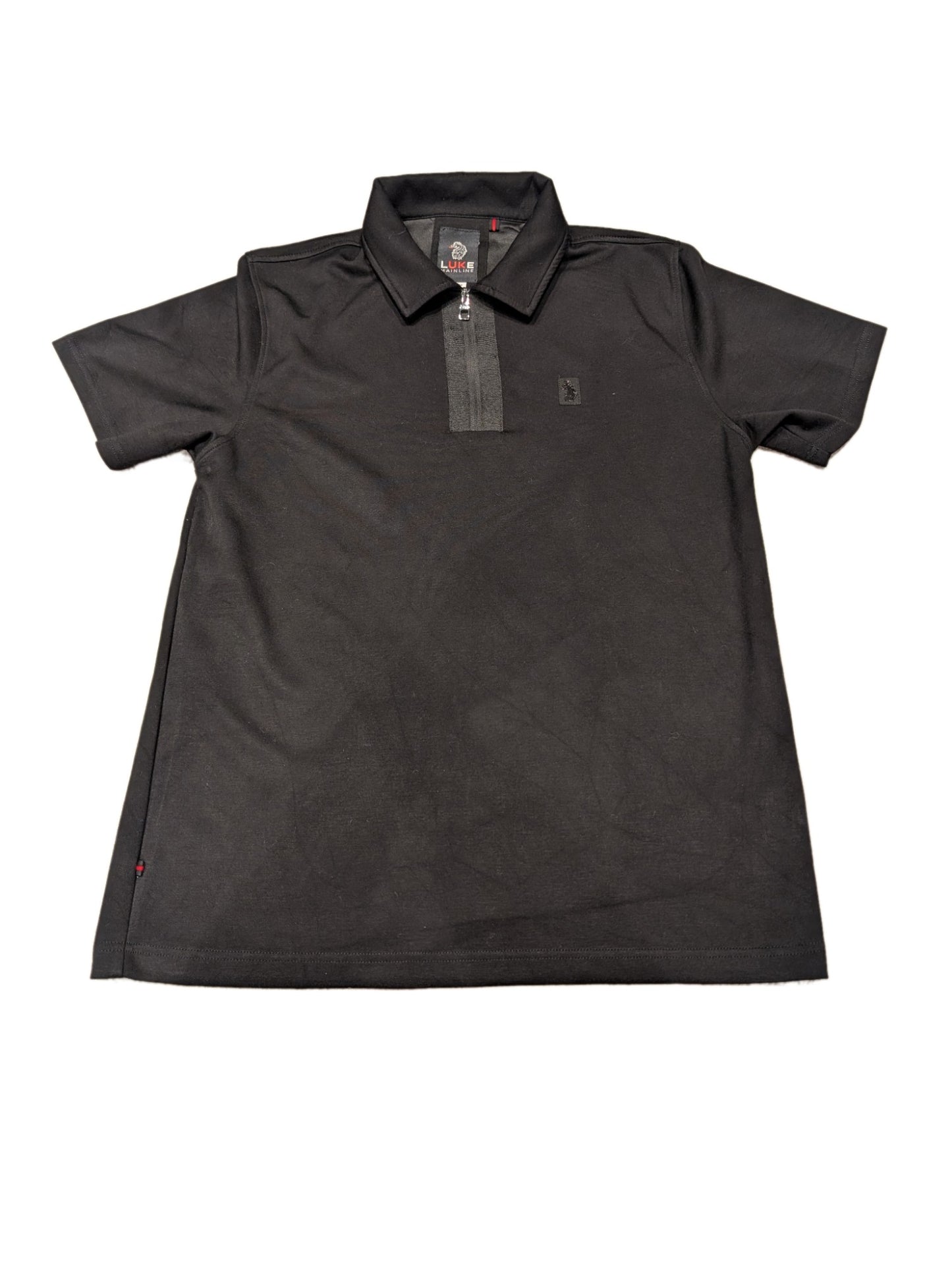 Men's Luke Mainline Quarter Zip Black Large Polo Shirt