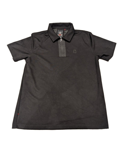 Men's Luke Mainline Quarter Zip Black Large Polo Shirt