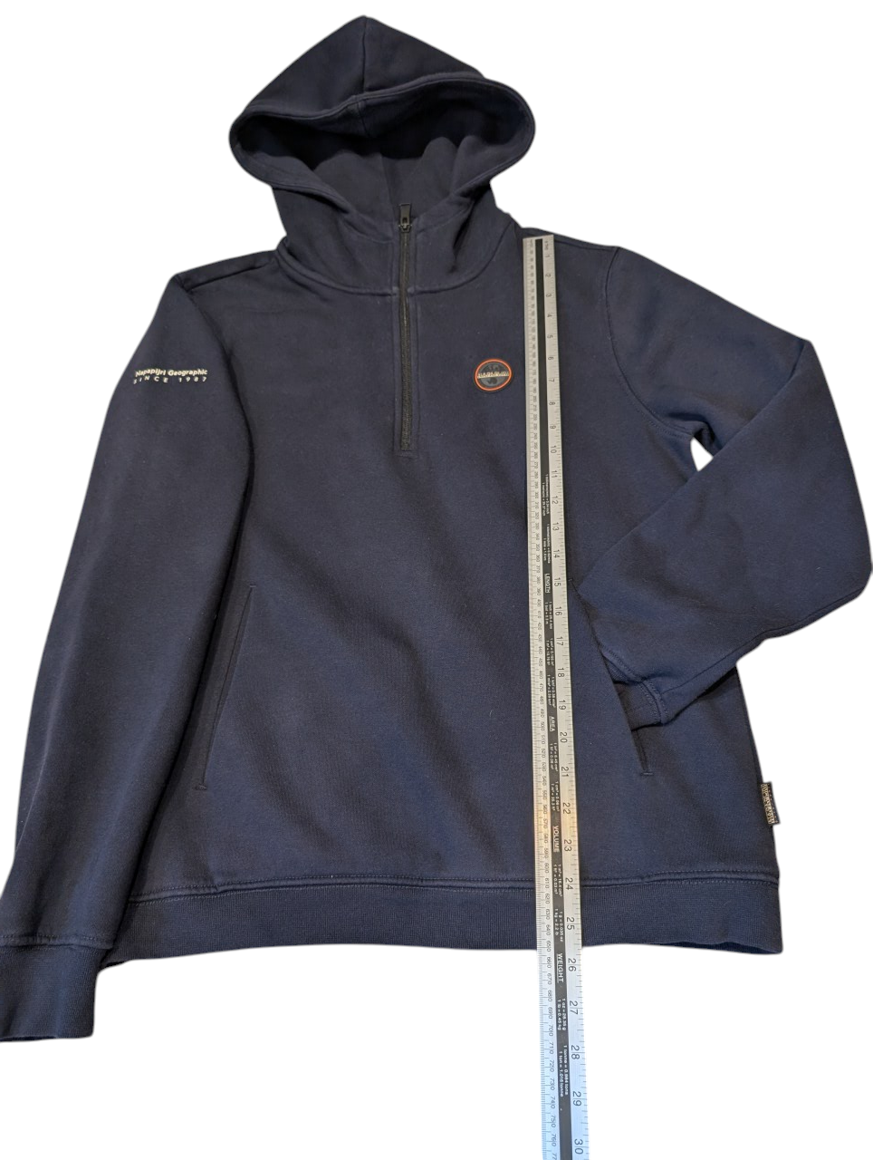 Napapijri Navy Hoodie - Mens M