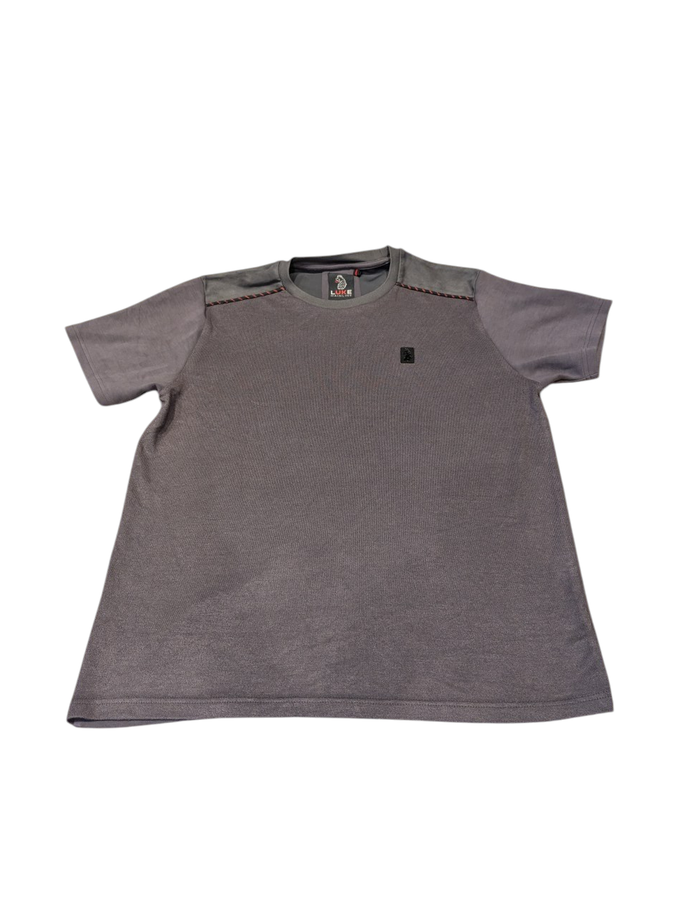 Mens Luke Mainline Grey Modal Blend Soft T-shirt Size Large