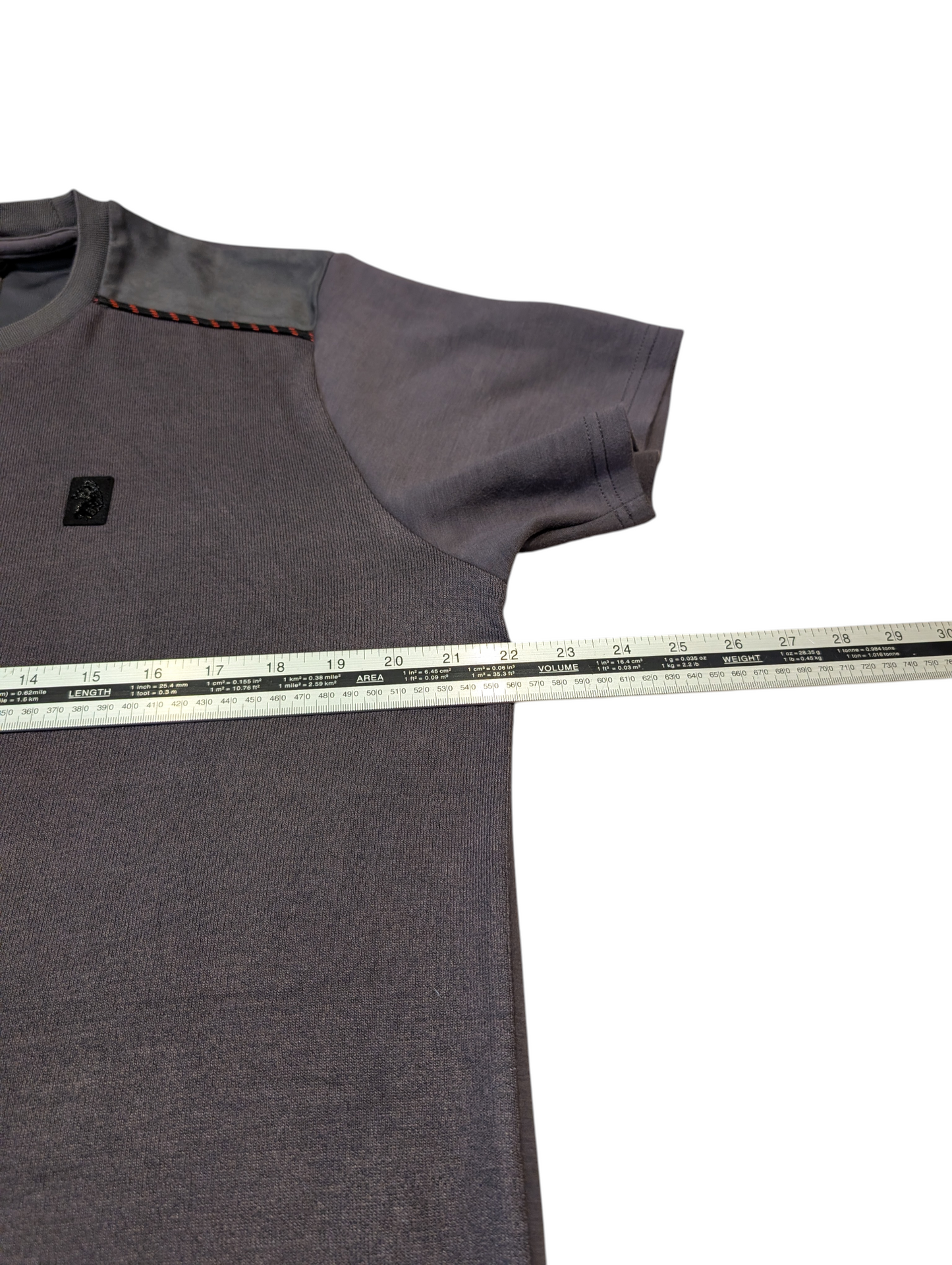 Mens Luke Mainline Grey Modal Blend Soft T-shirt Size Large