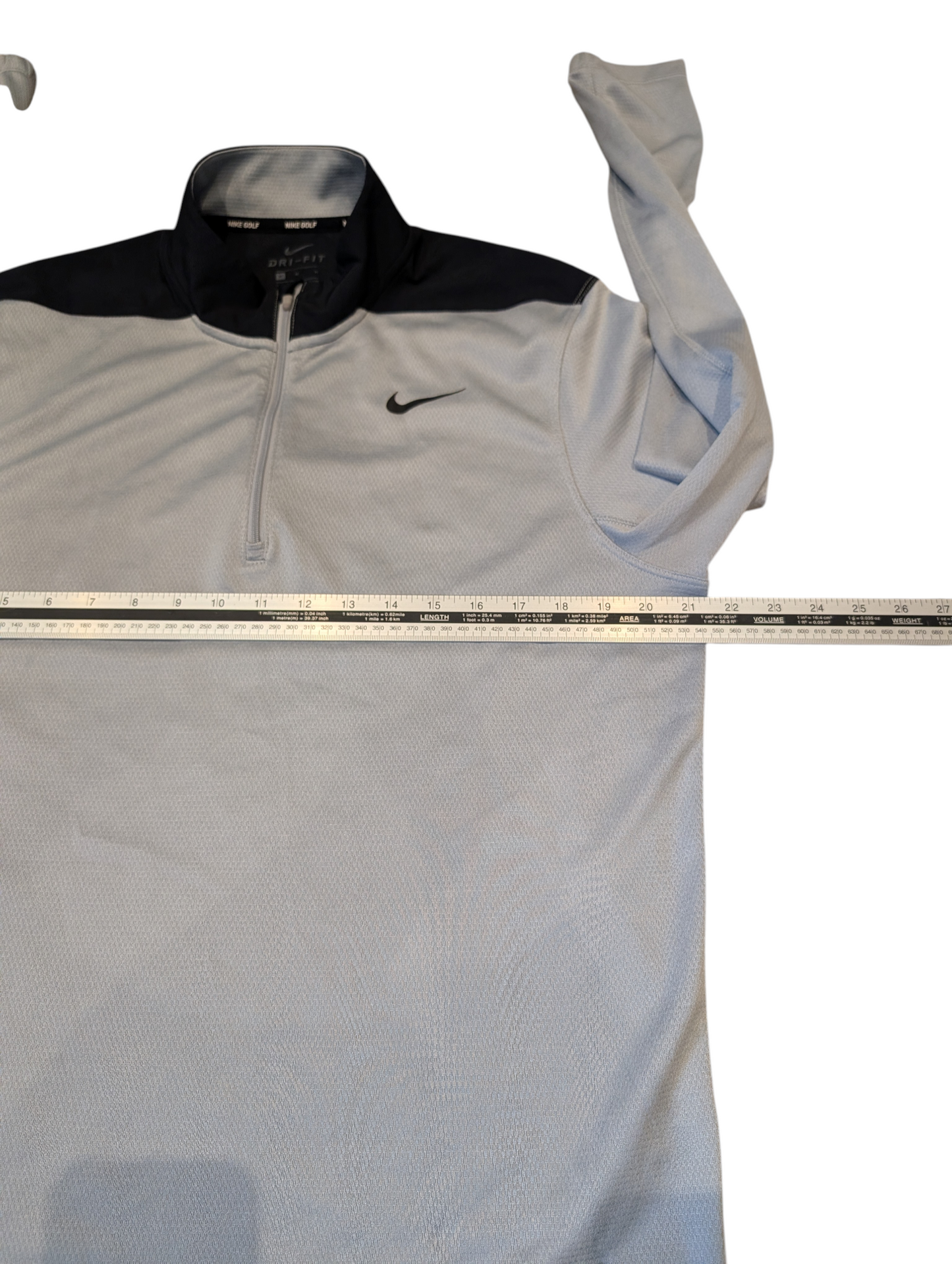 Men's Nike Golf 3/4 Zip Grey/Black Jacket Size Medium