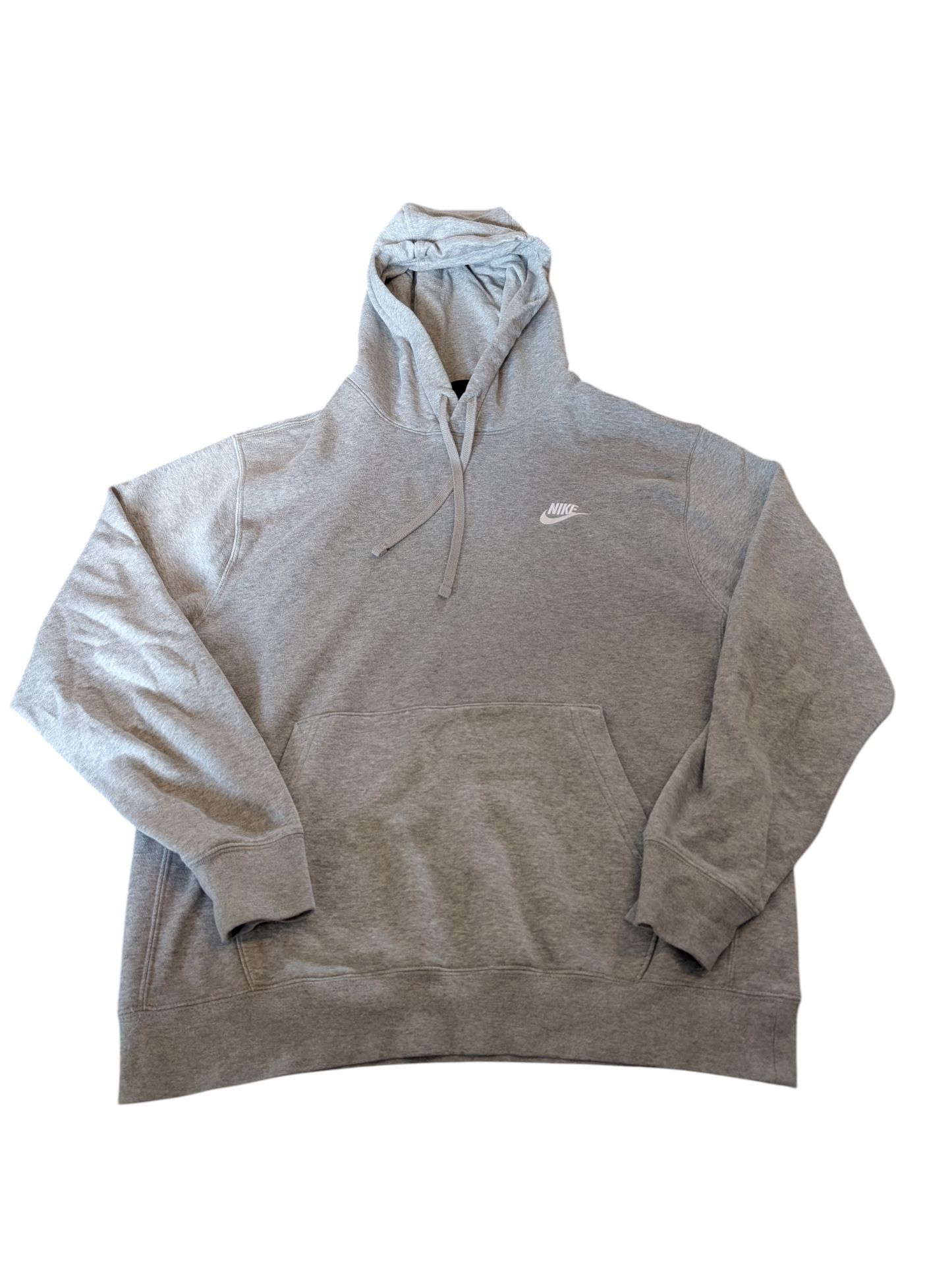 Unisex Nike 2020 Sportswear Club Fleece Pullover Hoodie Grey Size Medium