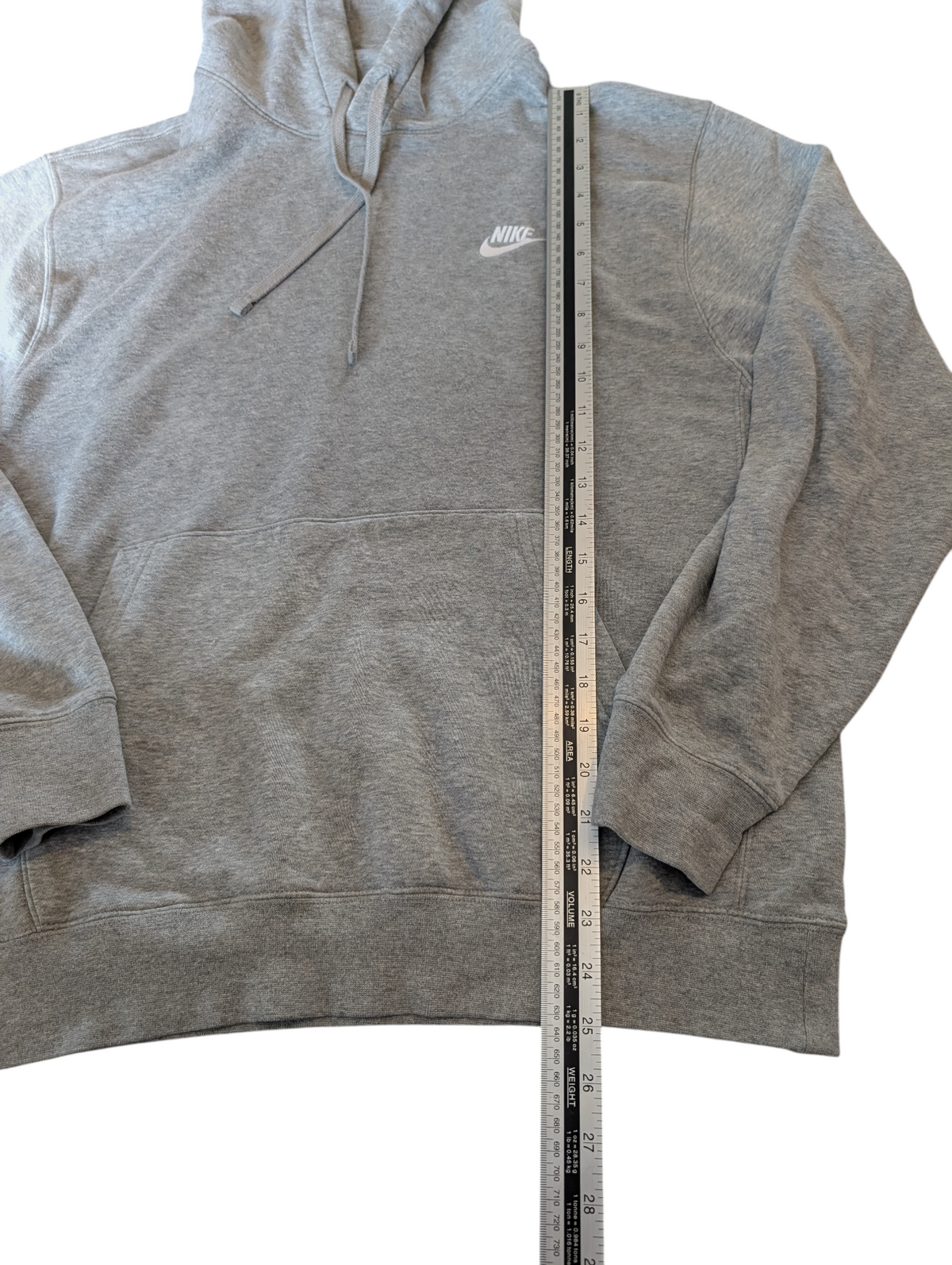Unisex Nike 2020 Sportswear Club Fleece Pullover Hoodie Grey Size Medium