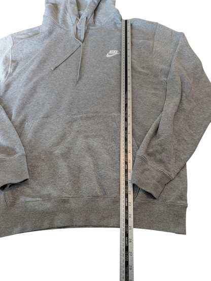 Unisex Nike 2020 Sportswear Club Fleece Pullover Hoodie Grey Size Medium
