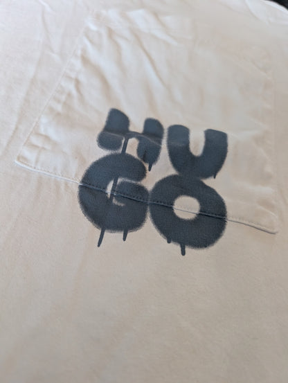 Hugo Logo Print Oversize Tees X2 Black and White Mens Size Small