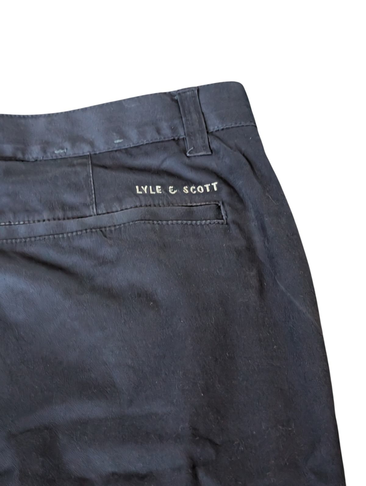 Mens Lyle and Scott Golf Chino Trousers W32 Regular Navy