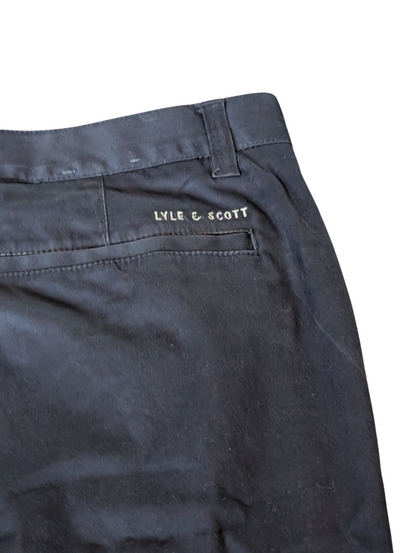 Mens Lyle and Scott Golf Chino Trousers W32 Regular Navy