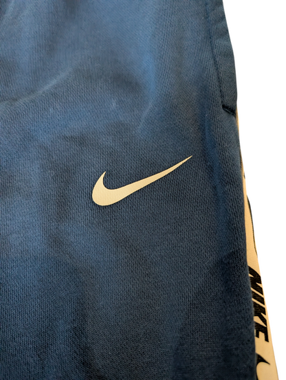 Mens Nike Sportswear Repeat Fleece Joggers Blue Size Small