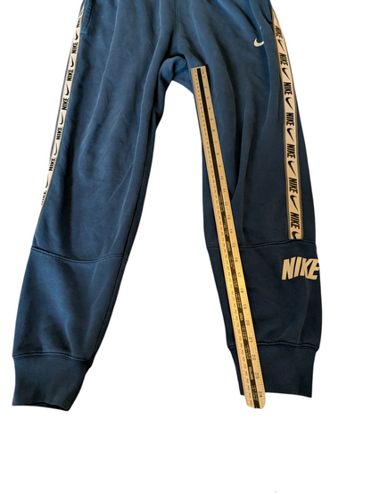 Mens Nike Sportswear Repeat Fleece Joggers Blue Size Small