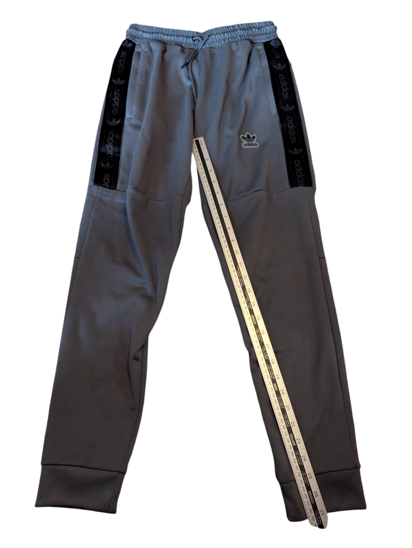 Mens Adidas Originals On Edge Tape Track Pant Joggers Grey Size Small