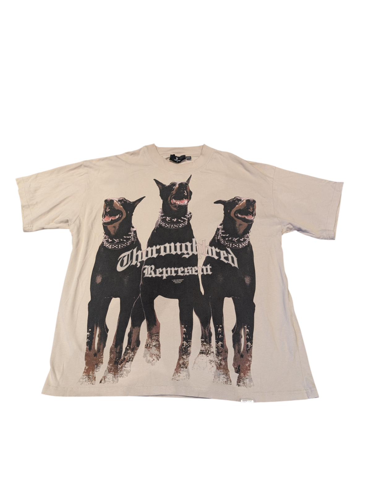 Unisex Represent Thoroughbred T-Shirt Oversized Size Medium