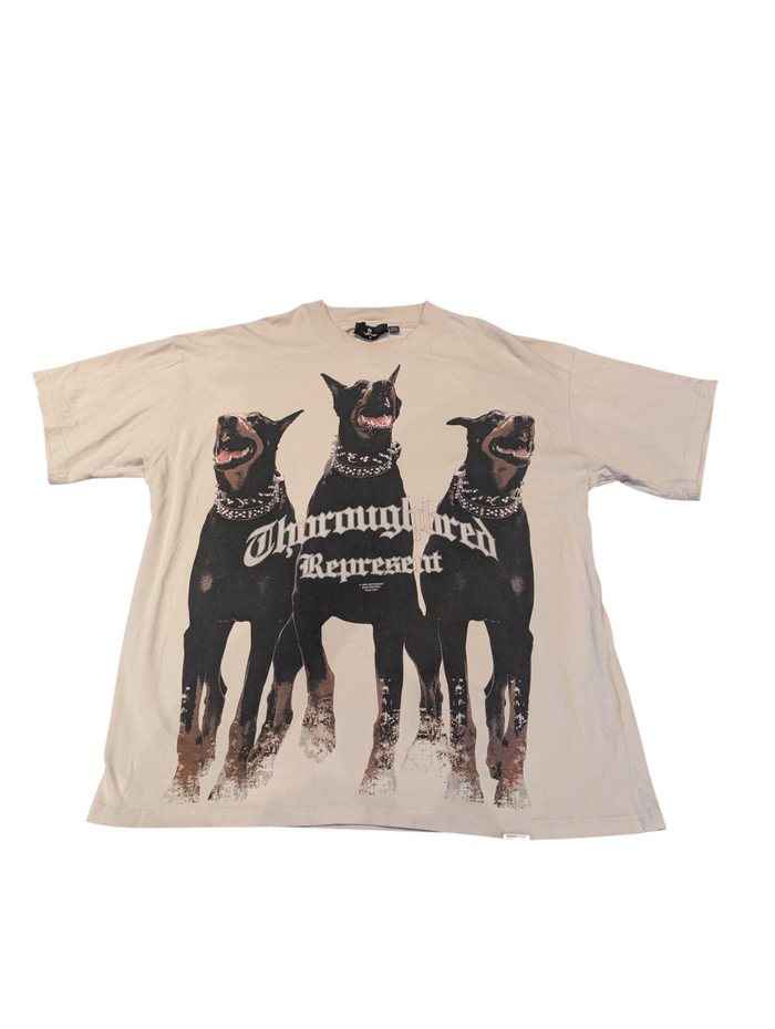 Unisex Represent Thoroughbred T-Shirt Oversized Size Medium