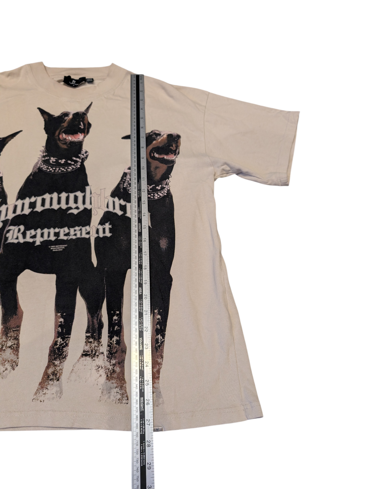 Unisex Represent Thoroughbred T-Shirt Oversized Size Medium