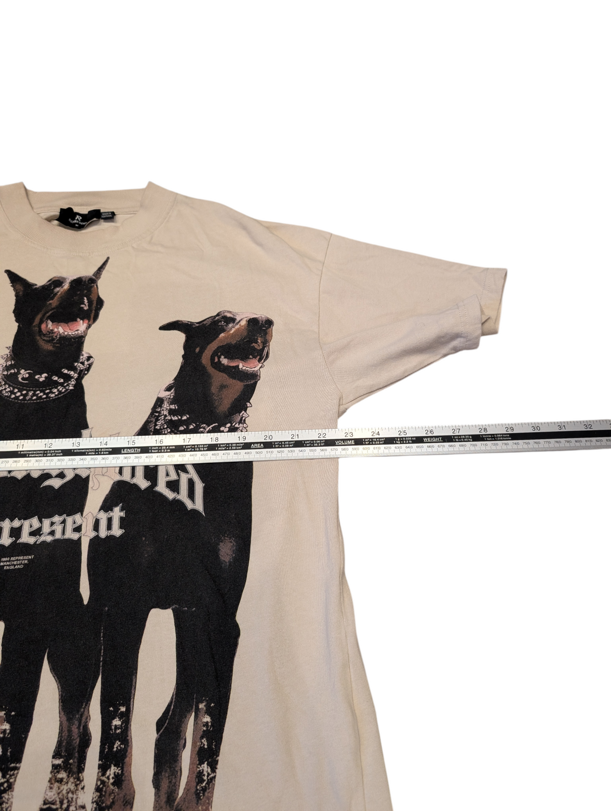 Unisex Represent Thoroughbred T-Shirt Oversized Size Medium