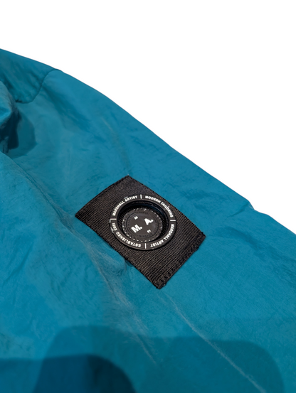 Men's Marshall Artist Lightweight Overshirt Jacket Teal Blue Size XL