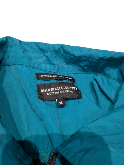 Men's Marshall Artist Lightweight Overshirt Jacket Teal Blue Size XL