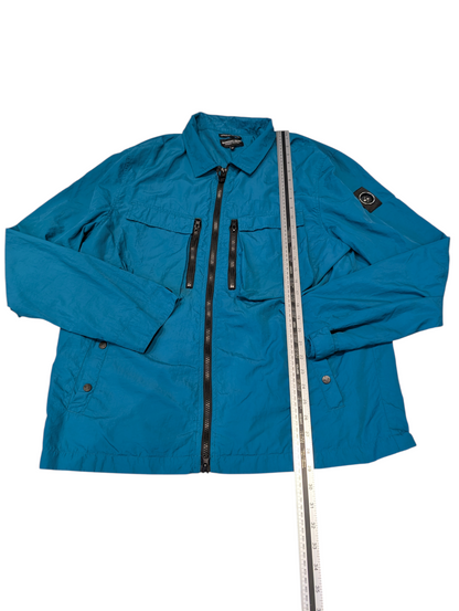 Men's Marshall Artist Lightweight Overshirt Jacket Teal Blue Size XL