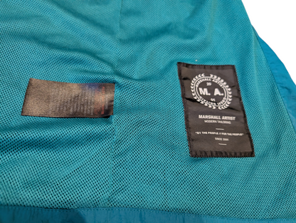 Men's Marshall Artist Lightweight Overshirt Jacket Teal Blue Size XL