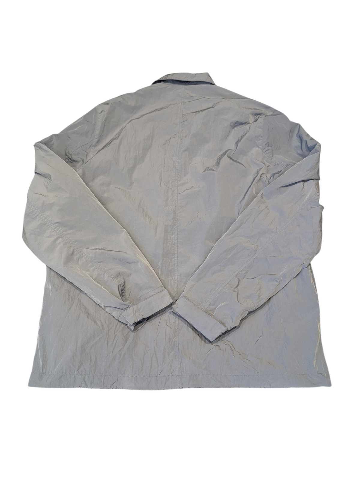 Marshall Artist Crinkle Nylon Full-Zip Jacket Overshirt Storm Grey Size XL