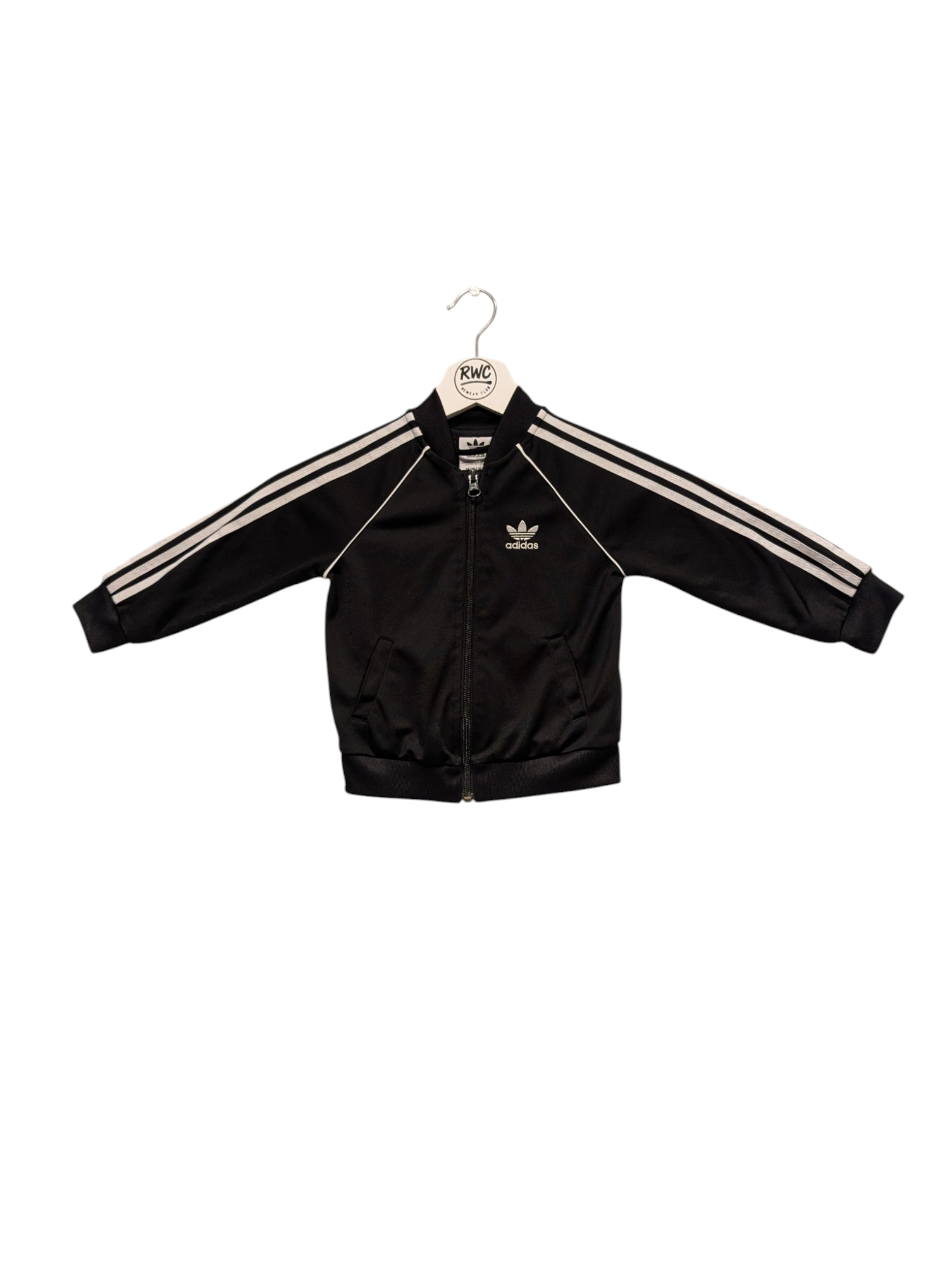 Kids Boys Adidas Track Top Black Size 12-18M