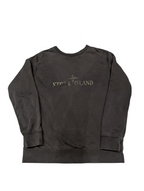 Men's Stone Island "Reversible" Logo Jumper Black Size XXL