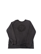 Men's Stone Island "Reversible" Logo Jumper Black Size XXL