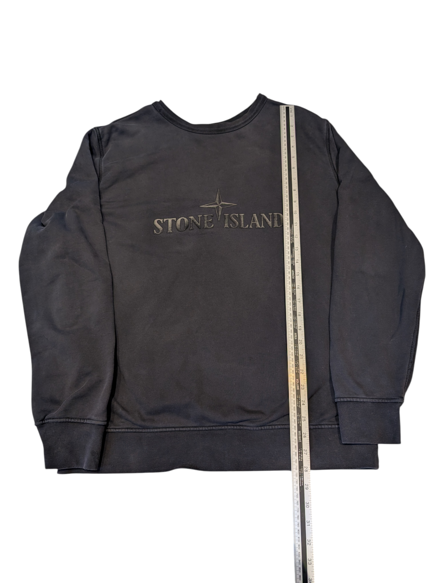 Men's Stone Island "Reversible" Logo Jumper Black Size XXL