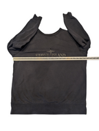 Men's Stone Island "Reversible" Logo Jumper Black Size XXL