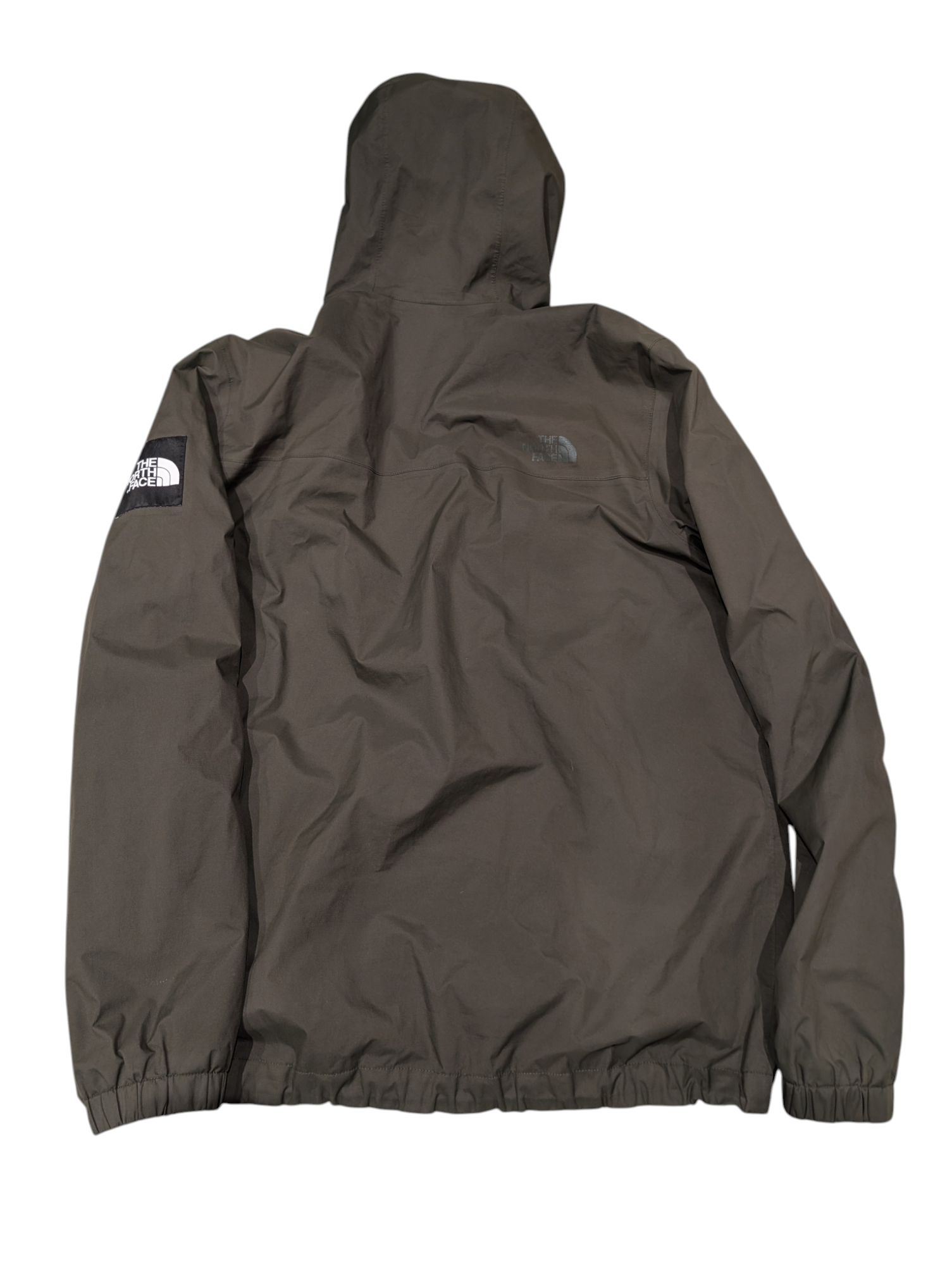 Men's The North Face Dark Green Khaki Windbreaker Coat Jacket Size XL Extra Large