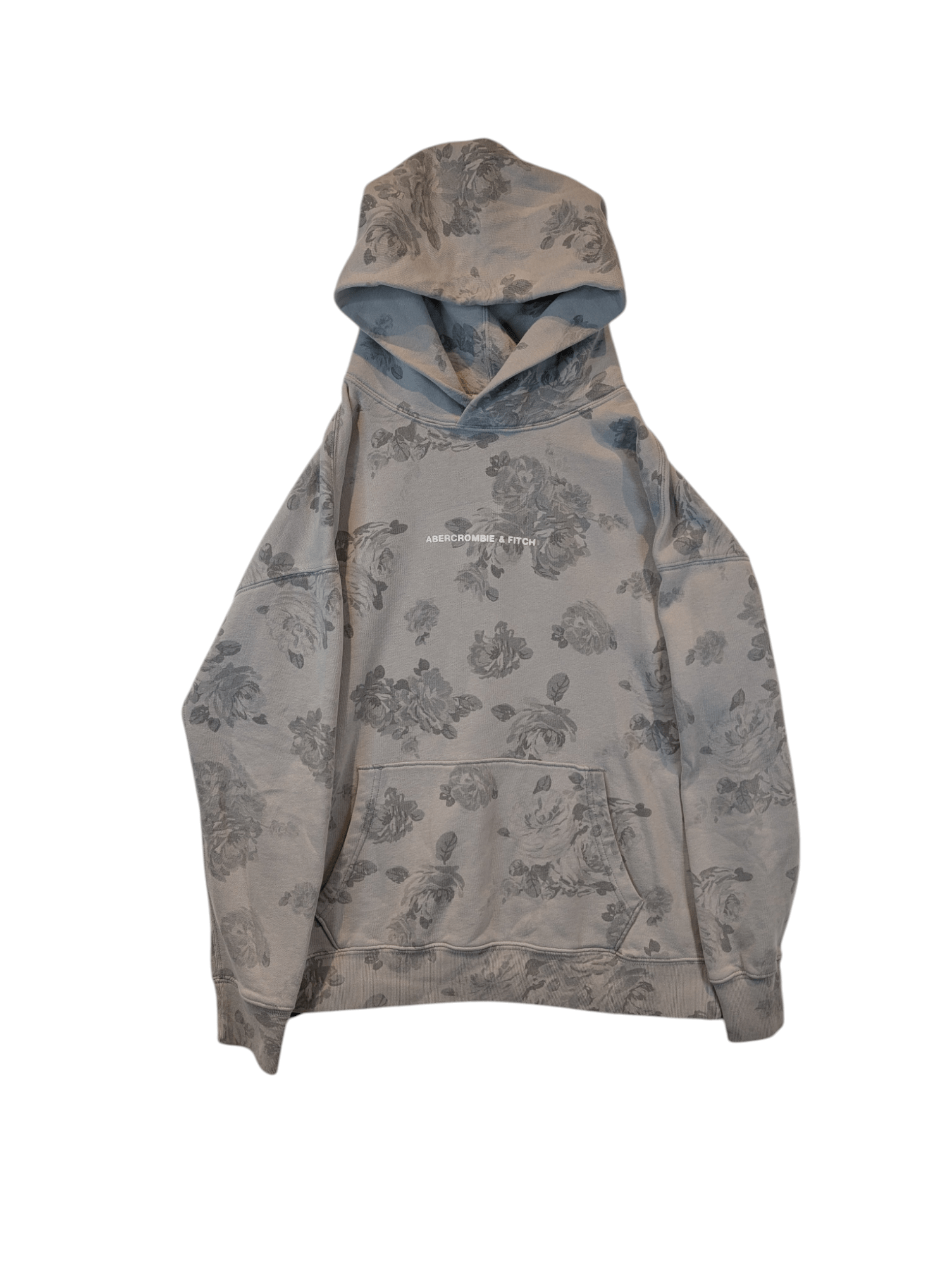 Abercrombie & Fitch Men's Floral Hoodie Size Medium - REWEAR CLUB