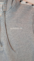 Adidas Originals 1/4 Zip Hoodie Grey - REWEAR CLUB