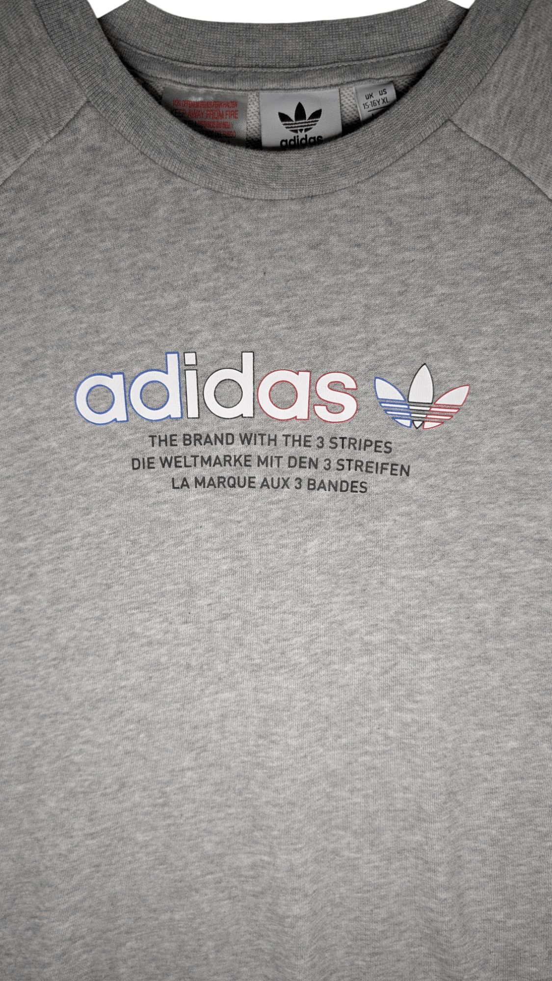Adidas Originals Adicolor Crew Sweatshirt 15 - 16Y - REWEAR CLUB