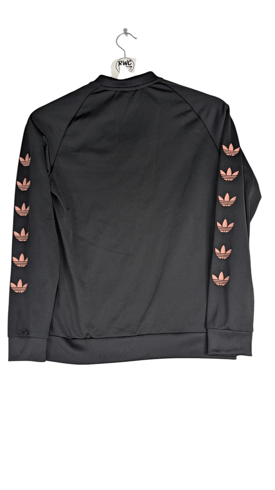 Adidas Originals Boy's Jacket Trefoil Taper Logo Black Size 11 - 12Y - REWEAR CLUB