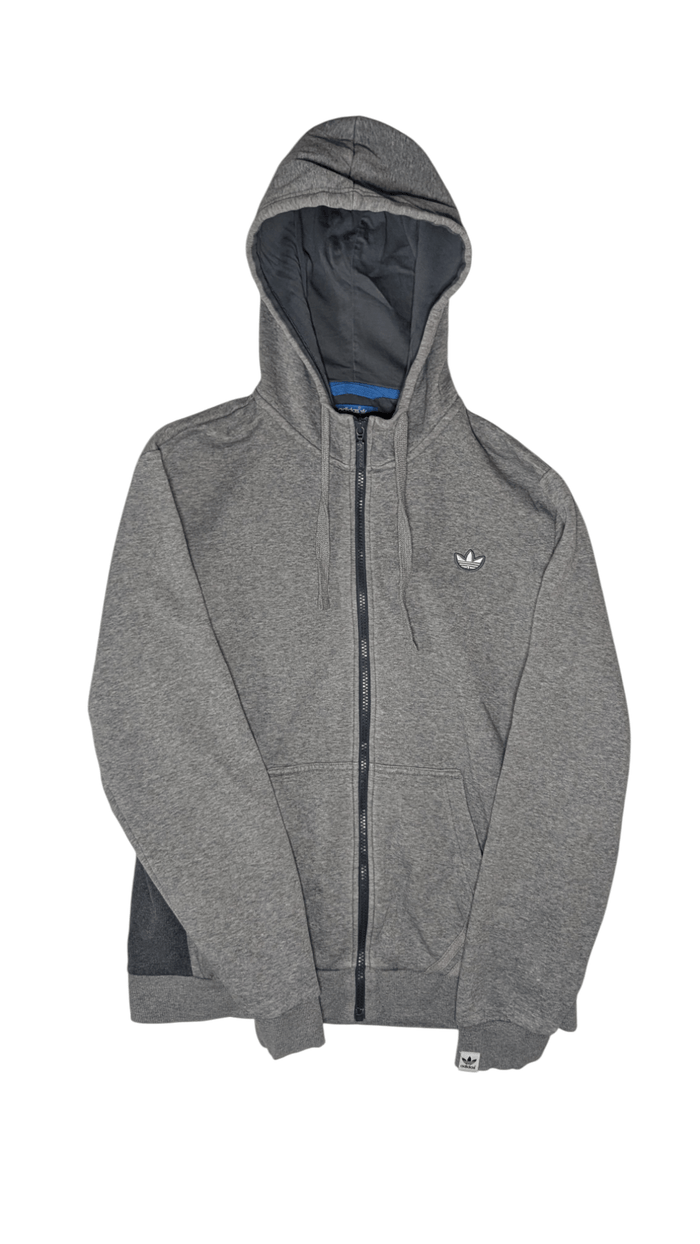 Adidas Originals Men's Full Zip Hoodie Grey Size Medium