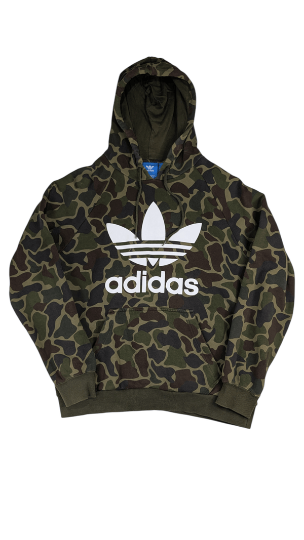 Adidas Originals Men's Hoodie Trefoil Logo Camo Size Medium