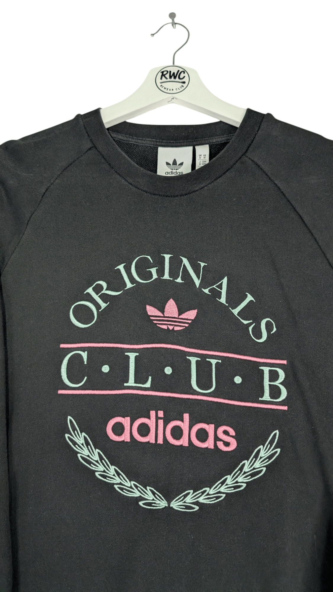 Adidas Originals 'Sports Resort' Club Sweatshirt Black - REWEAR CLUB