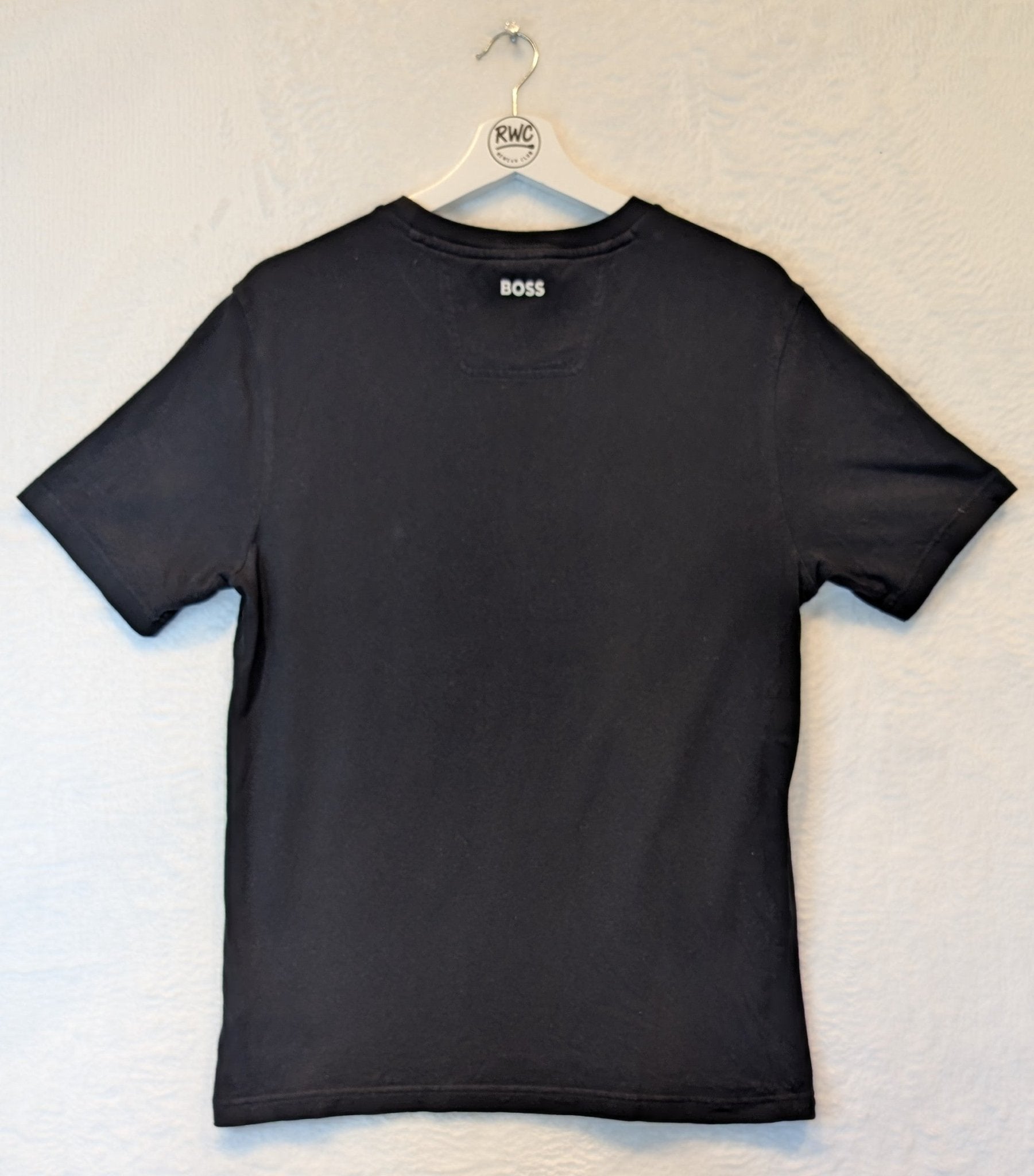 BOSS Dynamic Logo Print T-Shirt Black - REWEAR CLUB