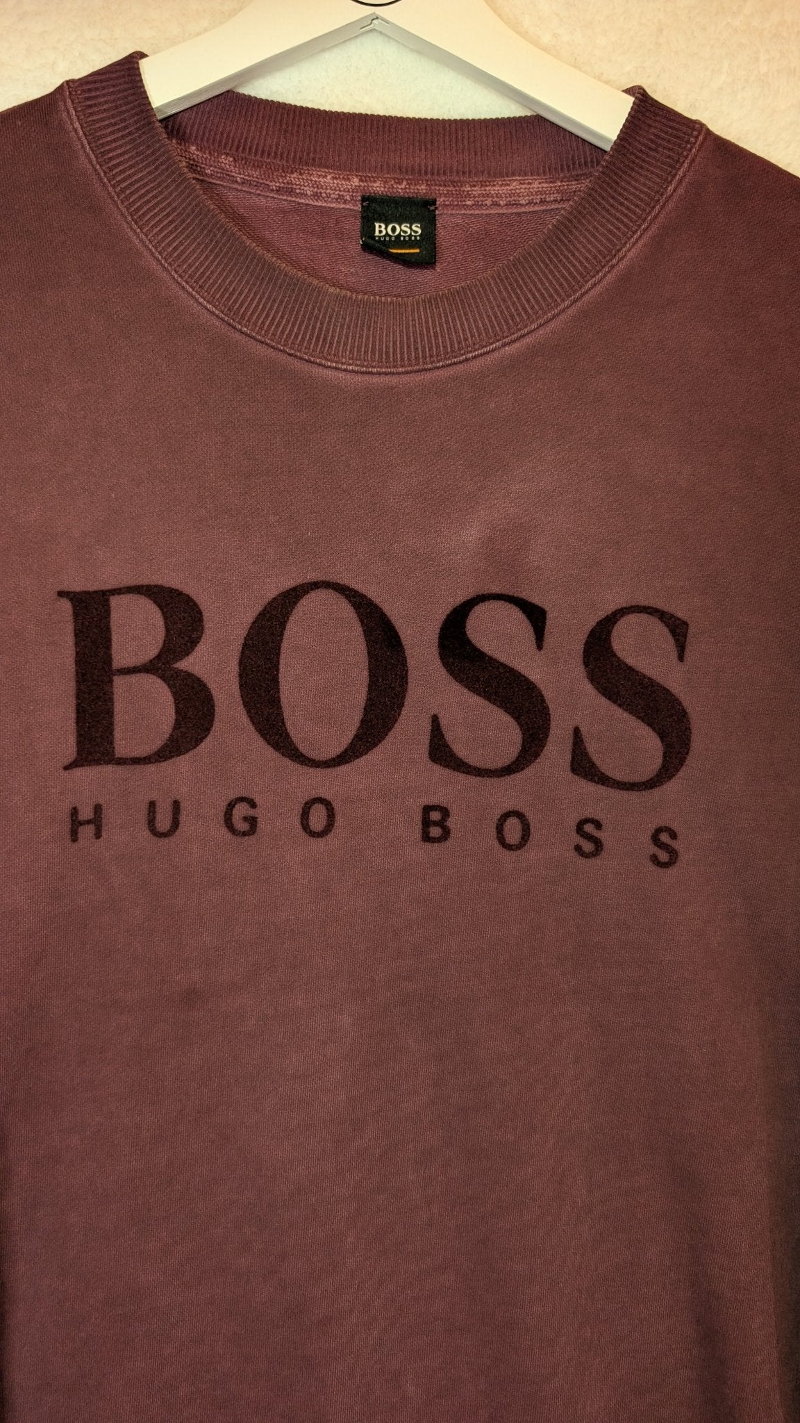 Boss Hugo Boss Crew Jumper Purple - REWEAR CLUB