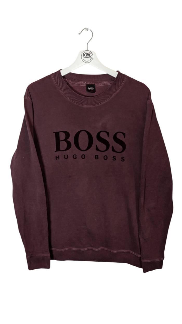 Boss Hugo Boss Men's Crew Jumper Purple Size Large