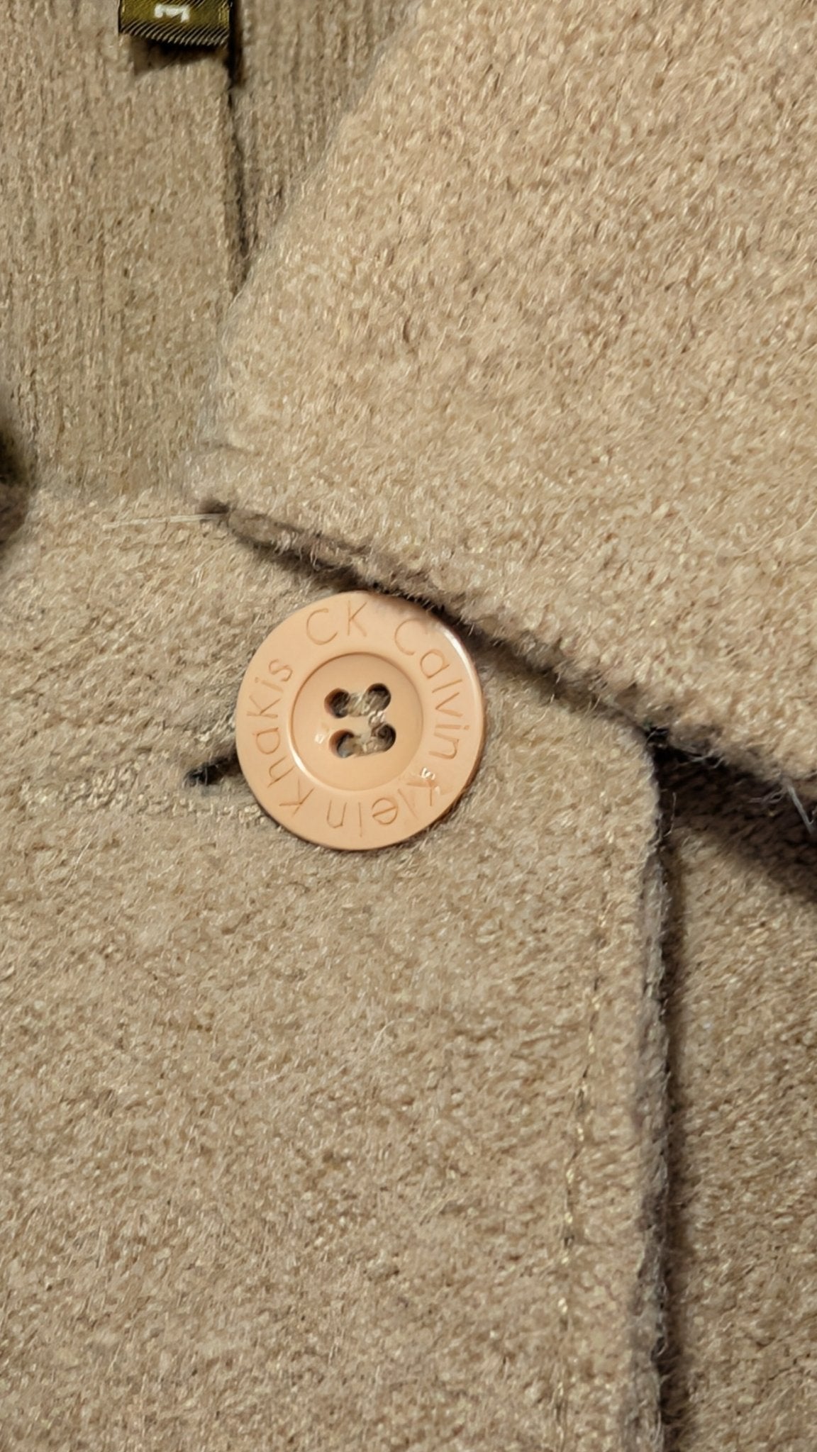 Calvin Klein Jeans Khakis Women's Wool Winter Coat Size Medium - REWEAR CLUB